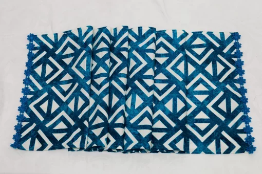 Turquoise Table Runner/ Overlay - 4 seater