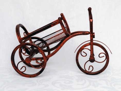 Metal bicycle Wine Holder-750