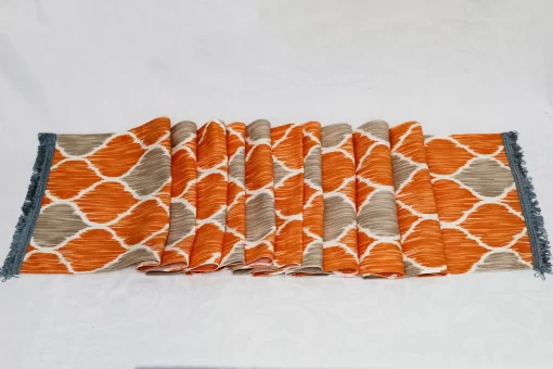 Orange Table Runner - 6 seater