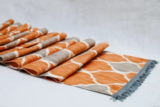 Orange Table Runner - 6 seater - Image 4